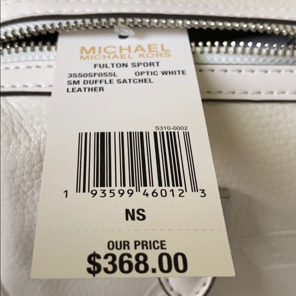 Michael Kors Small Duffel Satchel Le Optic White - Picture 9 of 9